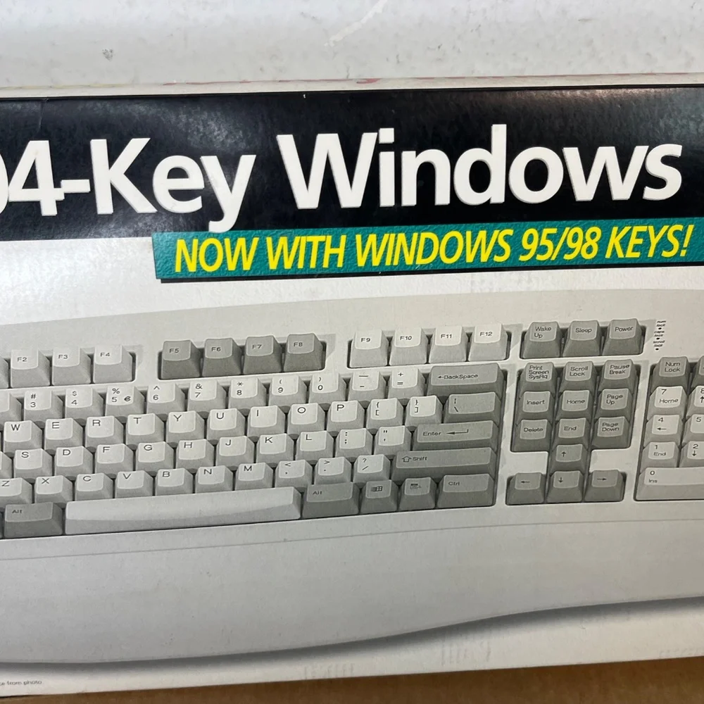 Vintage Digital Research Advanced 104-Key Windows Keyboard Scorpius 98A Plus NEW